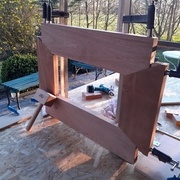 Le cadre du futur ouvrant collé