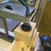 Blocage du barreau sur montage d'usinage