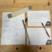 Les prises de mesure, croquis et fruits de réflexions !