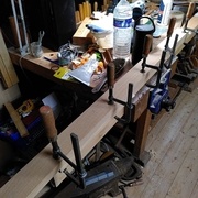 Là j'ai déjà enlevé la moitié des serre-joints