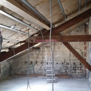 Arbalétrier simple , renforcé par jambe et bras de force