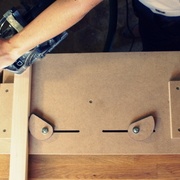 Travail en boit de coupe d'onglet