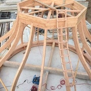 Charpente conique à profil impérial