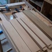 Voici les 4 traverses latérales terminées