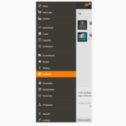 Accès à la rubrique Collectifs depuis un mobile