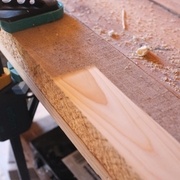 Aperçu de l’état avant/après le passage du rabot ! Efficace mais fatiguant, les relais sont importants pour ne pas se casser !