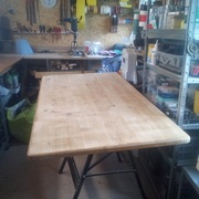 Plateau de la table en Sapin