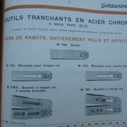 Outils tranchants en acier chromé, Goldenberg 1934