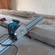 Chêne de 54mm, scie  plongeante de 50mm max...Grrrrrr! !! !