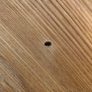 Un discret petit trou pour le récepteur de la télécommande