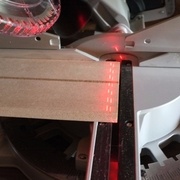 Première découpe à 45°