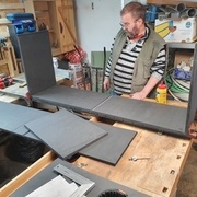 Assemblage cloué et collé