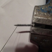 Premier essai d'enroulement. Les suivant seront plus réguliers.