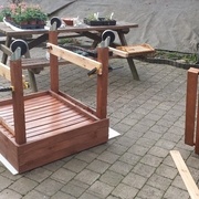 Préparation pour la pose du plateau inférieur