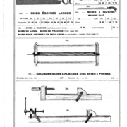 Grandes scies à placage dites Scies à presse, aux Mines de Suède 1929