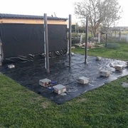 les chevrons reposeront sur une muraliére