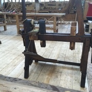 Tour à bois pour fabriquer les poulies