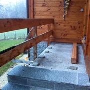 nivellement des patins au mortier