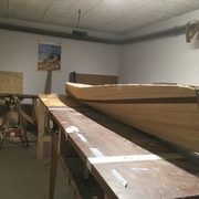 premiere ebauche du kayak avec formes et couleurs