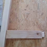 Les premiers éléments placés sur l'épure.