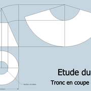 fig 3/ Le tronc de cône avec coupe de niveau