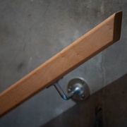 simple coupe d'aplomb en bout de rampe