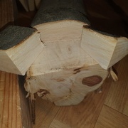 Découpe de la chute parallèle au fil, c'est plus facile