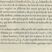Texte décrivant la varlopes-onglet de la planche 281, Roubo