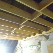 fig 4 Solivage non porteur pour plafond suspendu (solivettes avec étrésillons)  http://ateliernormand.blogspot.com