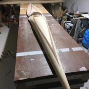 premiere ebauche du kayak avec formes et couleurs