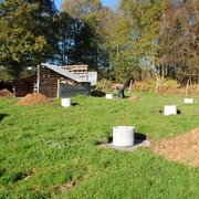 ex 3/ Dés de bétons pour accueillir un hangar agricole   http://www.anebrasseur.fr/