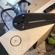 Petite vue de mon guide de défonçage circulaire made in China à moins de 20 €