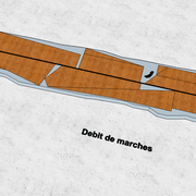 exemple de traçage sur planche par relevé de cotes