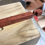 Après le passage à la perceuse à colonne