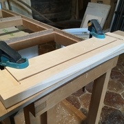 Usinage de la poignée sous la façade