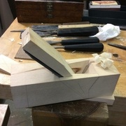 Premier essai avant finition du fût et du coin