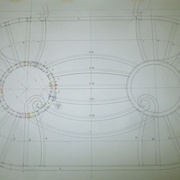 vue en plan de l'escalier double révolution