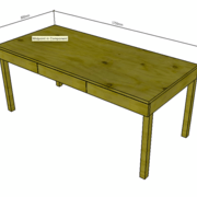 Dessin de principe du bureau