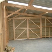 poteaux de 15 x 15 cm à 20 x 20 cm