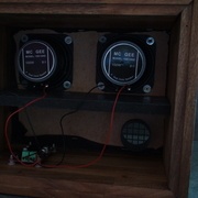 Entrailles de l'enceinte (pardon pour la luminosité)