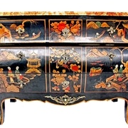 Commode Louis XV en laque de Chine  19 eme https://www.proantic.com/