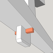 Tenon/mortaise débouchant à clef