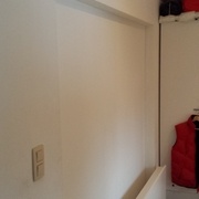 Mur en gyproc pour séparer la chambre du dressing