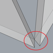 Si l'on ne fait pas de coupe, il y aura trop de matière. Cela empêcherait les arêtes extérieures de joindre proprement.