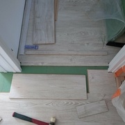 Il y aura des barres de seuil. Comment j'encastre la seconde lame ?