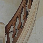 balustre chantournés rampants en bois époque  17 eme siècle (courbe régulière)