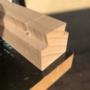 Usinage des renforts des facades en queues d'arronde