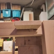 Il y a une demi-cheville pour faire le support des chevilles en diagonales.