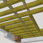 solivage moderne vue en sous plafond