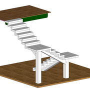 vue d'ensemble de l'escalier